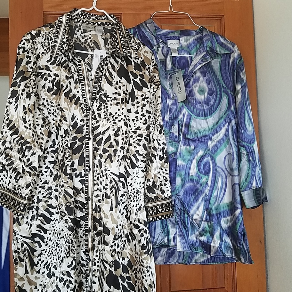 Bundle of 2!! NWT Chico's Silky Tops